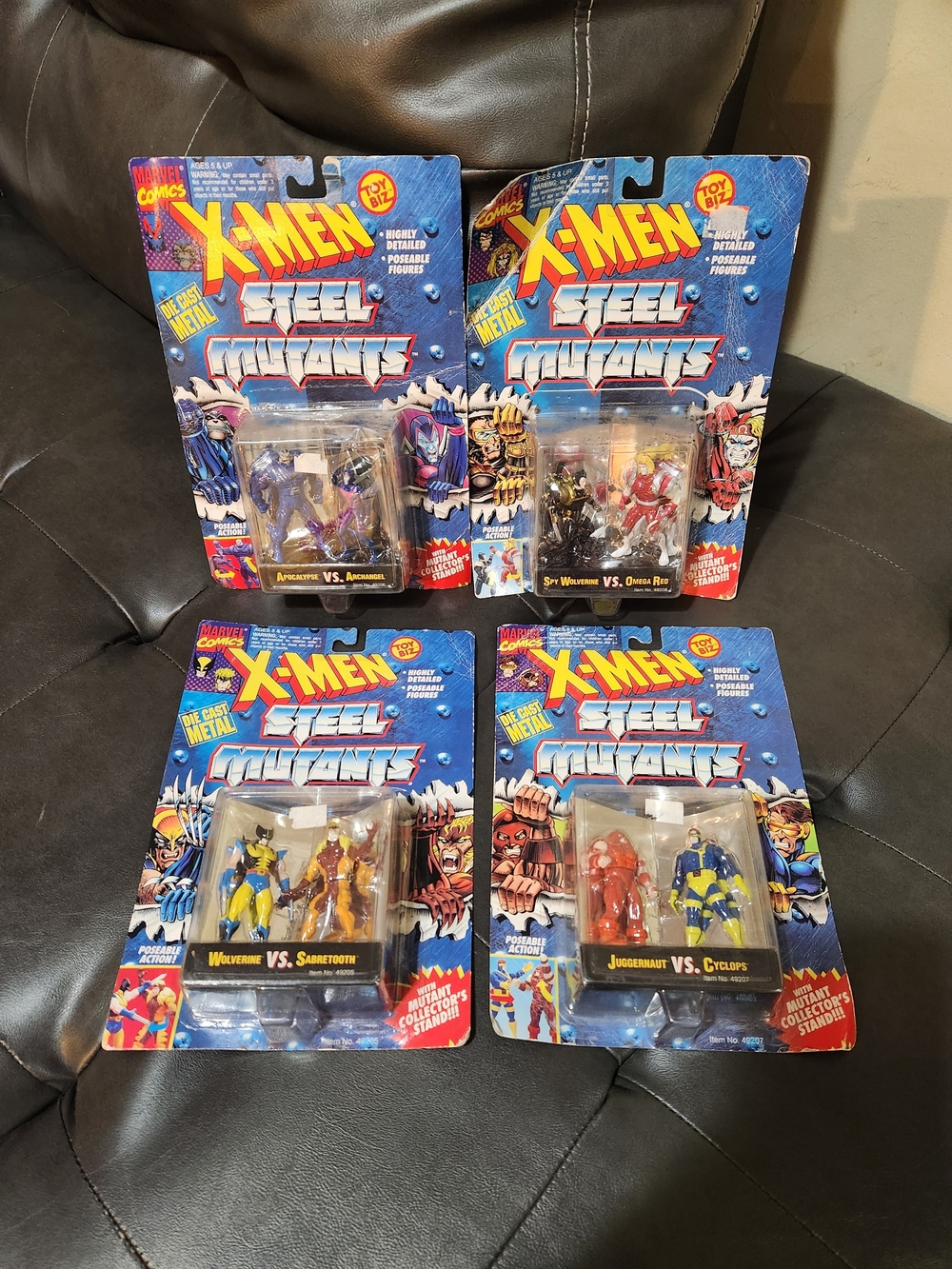 1994 X-Men Steel Mutants Action Figure Packs - Multicolor Complete Set